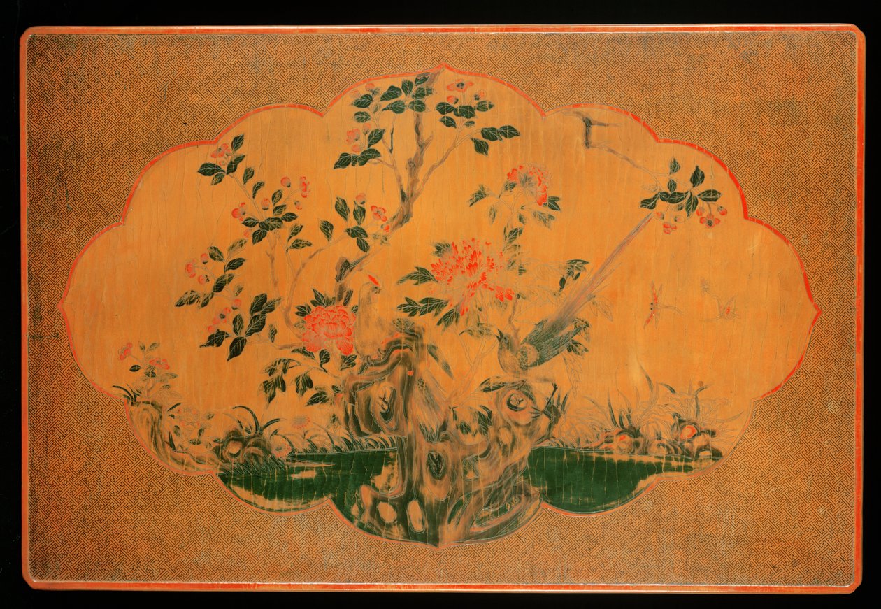 Piano di tavolo, periodo Kangxi da Qing Dynasty Chinese School