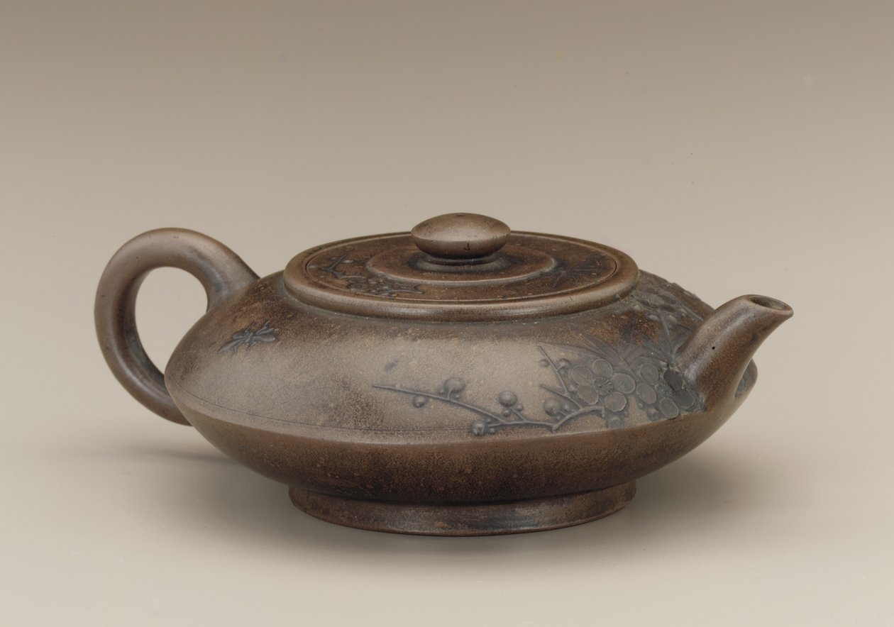 Teiera con falso marchio di Gong Chun, Yixing, provincia di Jiangsu da Qing Dynasty Chinese School