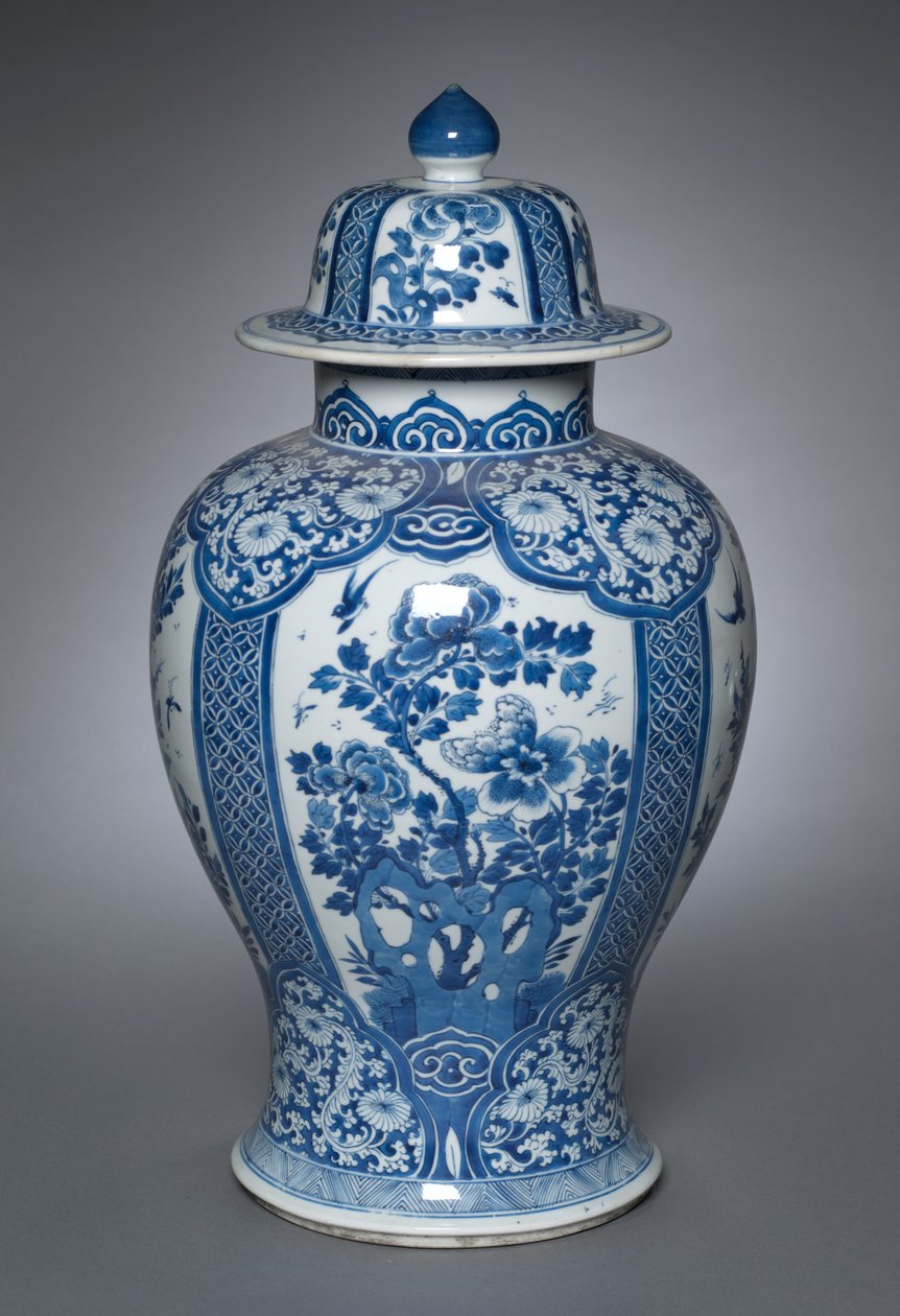 Vaso con coperchio, 1662-1722 da Qing Dynasty Chinese School