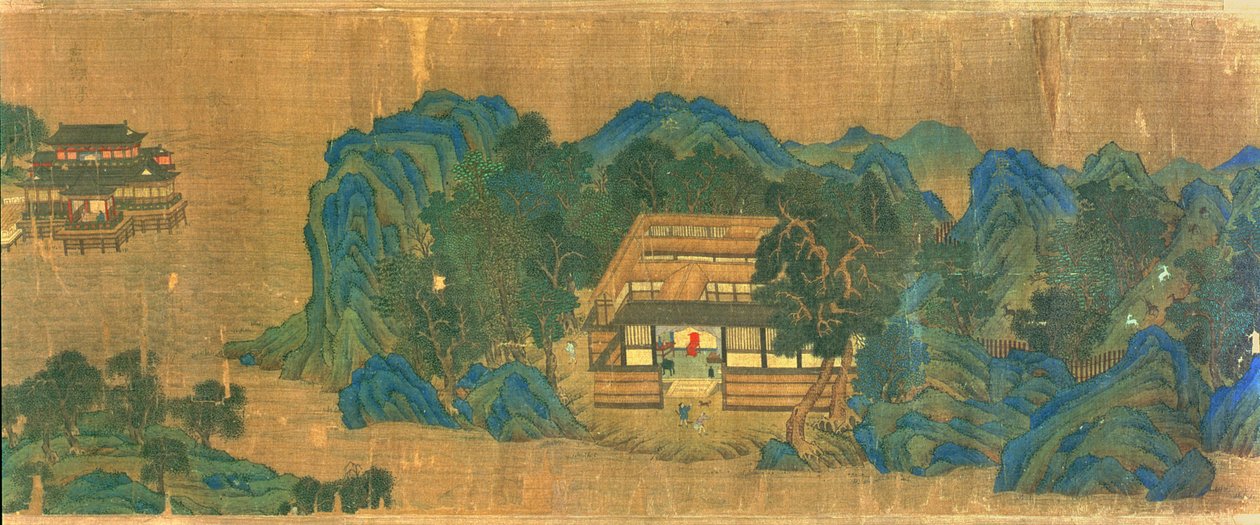 Residenza di Wang Chuan, nello stile pittorico e poetico di Wang Wei da Qiu Ying