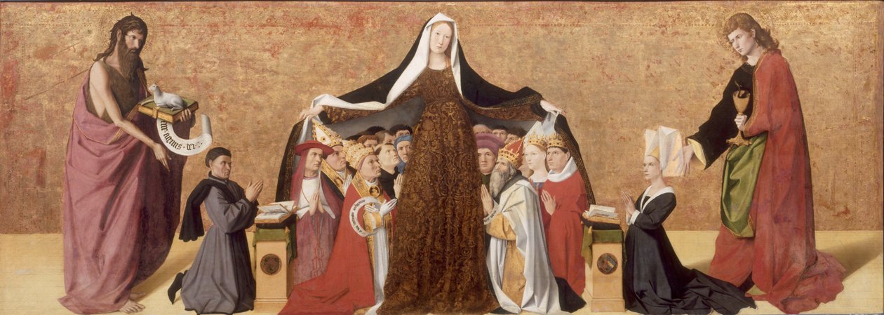La Vergine della Misericordia della famiglia Cadard, 1453 da Quarton