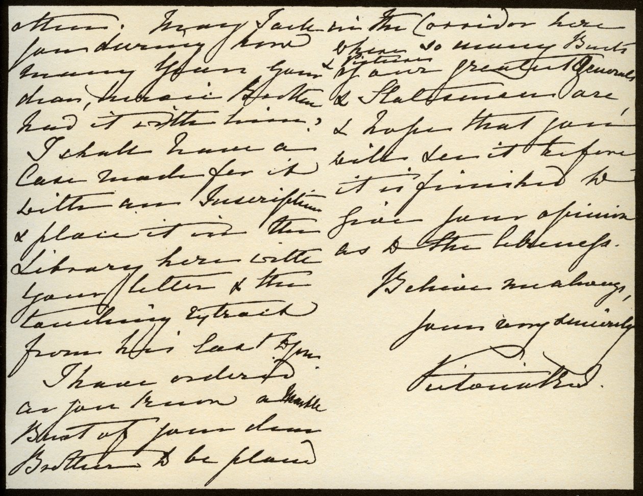 Lettera della Regina Vittoria a Mary Augusta Gordon, Castello di Windsor, 16 marzo 1885 da Queen Victoria