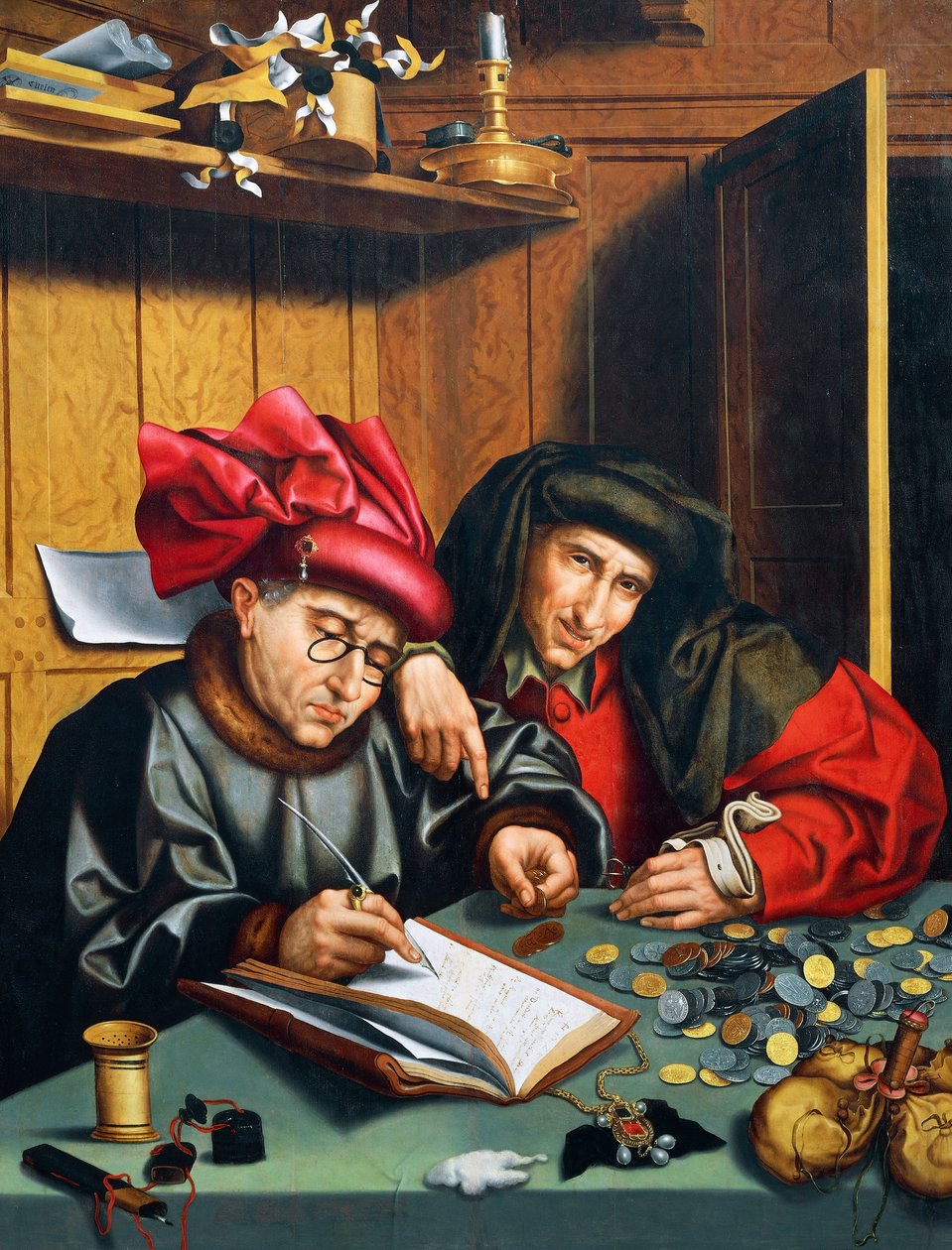 Usurai, circa 1515 da Quentin Massys or Matsys