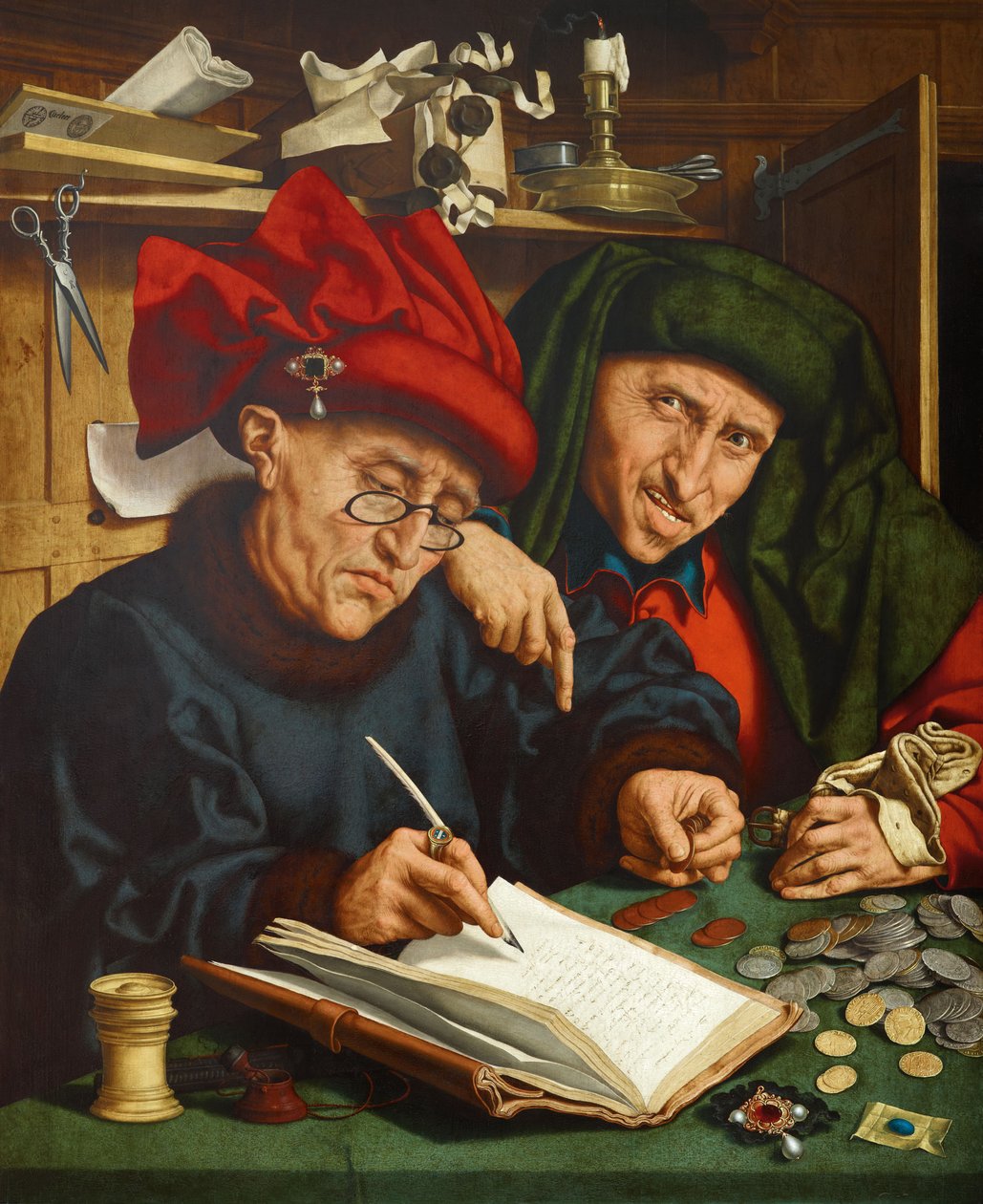 I riscossori delle tasse, 1520s da Quentin Massys or Metsys