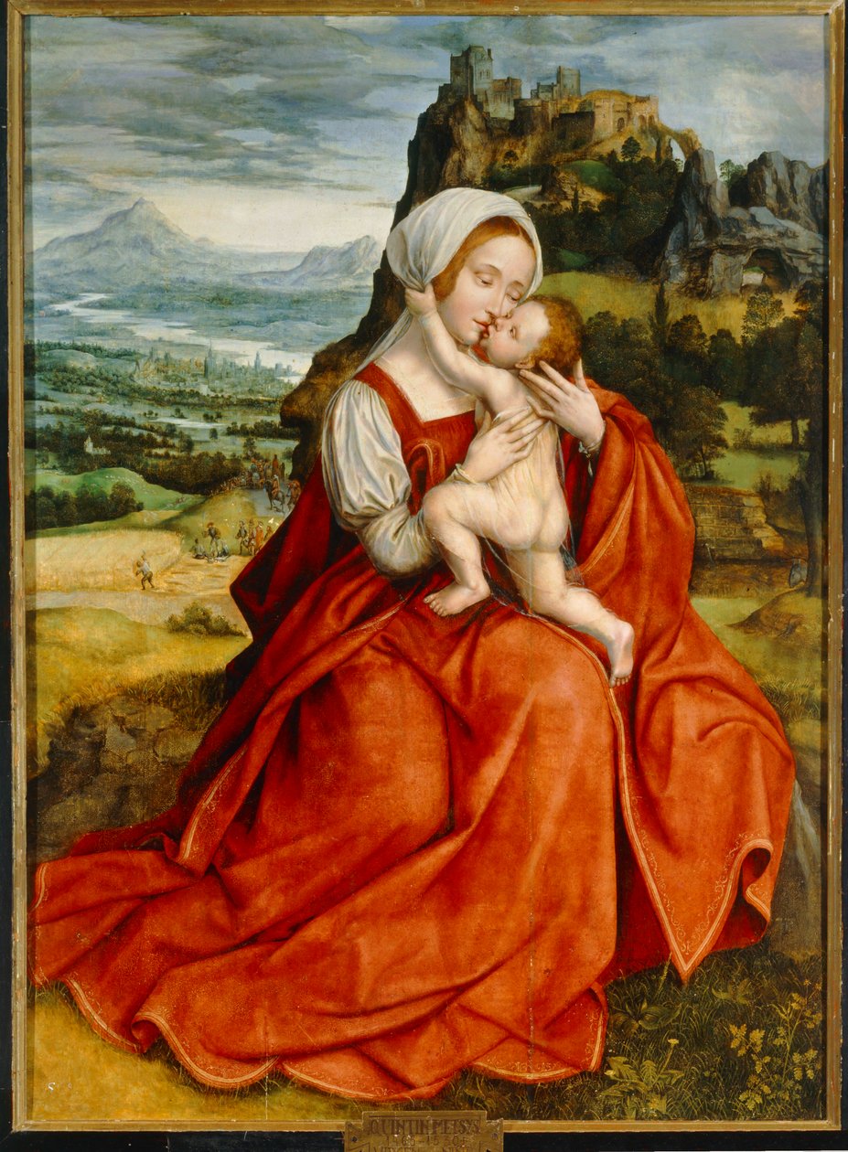 Vergine Maria con bambino ... da Quentin Metsys