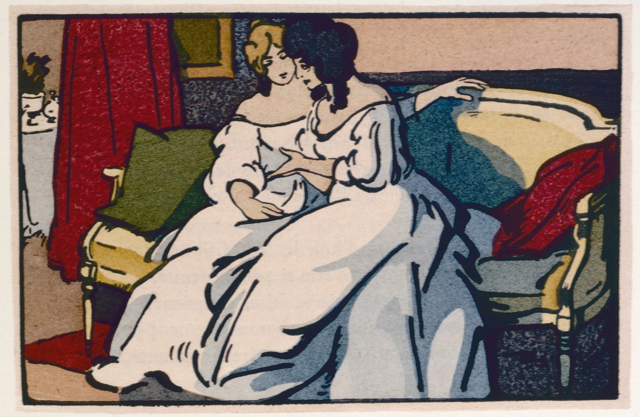 La duchessa de Langeais in visita alla viscontessa de Beauseant, illustrazione da 