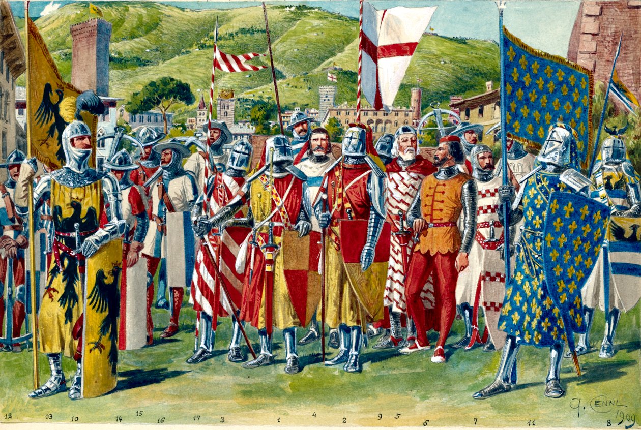 Cavalieri, soldati, arcieri e fanti della Repubblica di Genova da Quinto Cenni