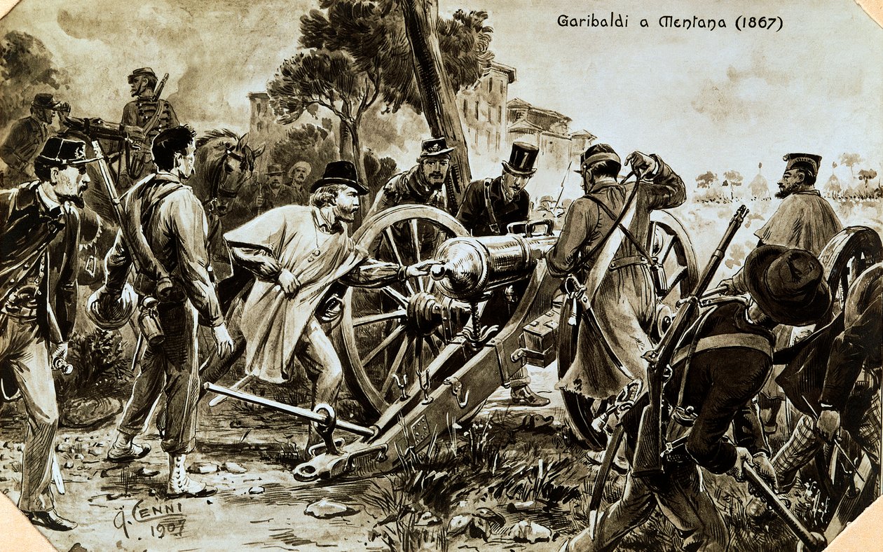 Garibaldi a Mentana da Quinto Cenni