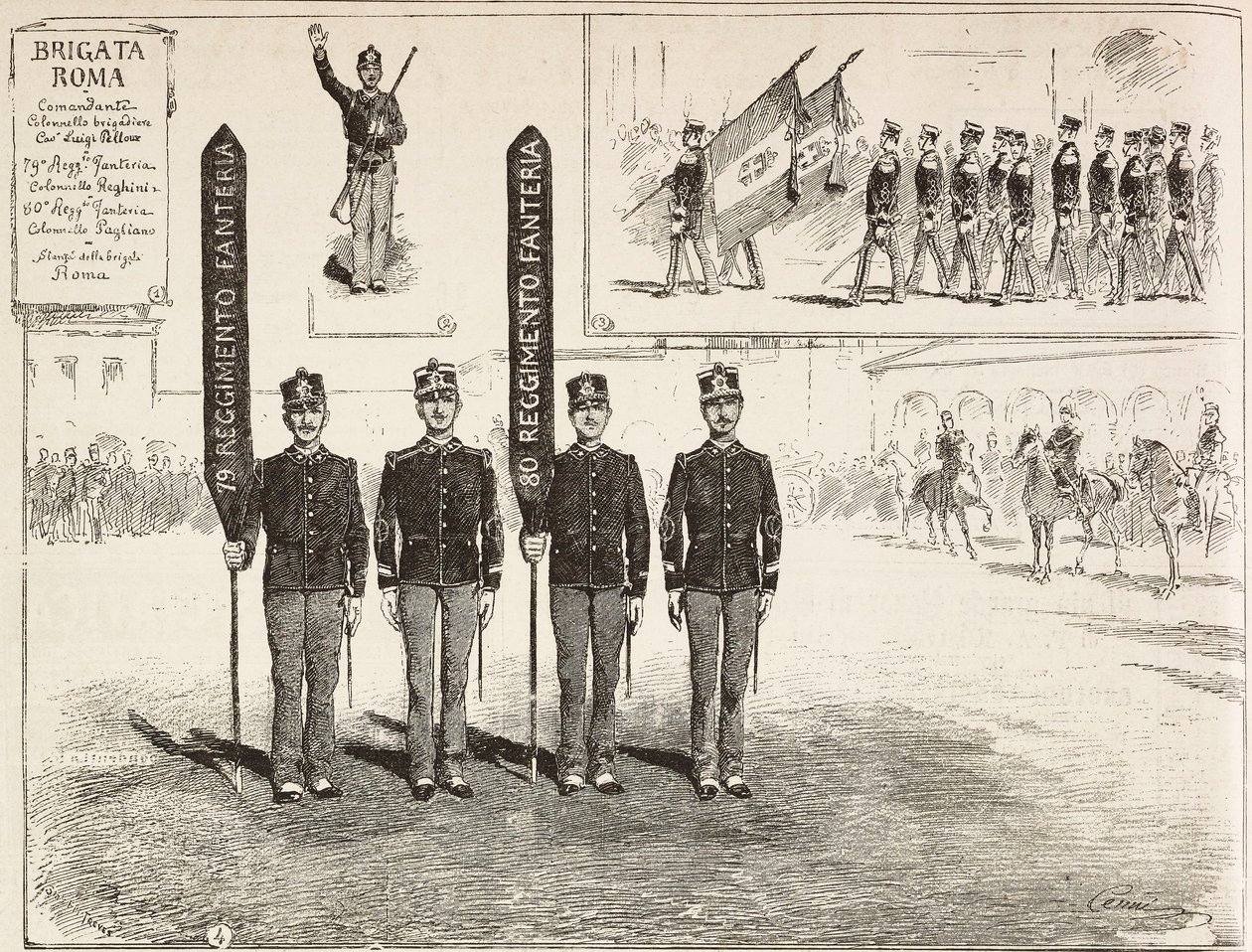 Ispezione della Brigata Roma dell