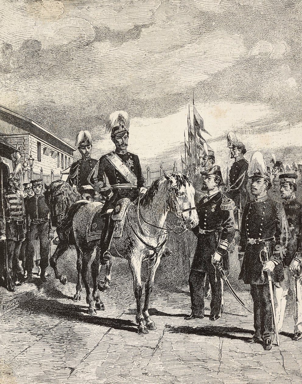 Esercito giapponese: soldati di fanteria, capi di stato maggiore, generale di divisione, cavalleria, vice ammiraglio, capitano di fanteria, artigliere, Giappone da Quinto Cenni
