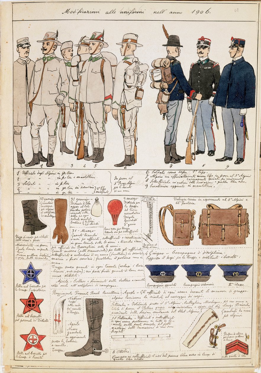 Varianti delle uniformi del Regno d