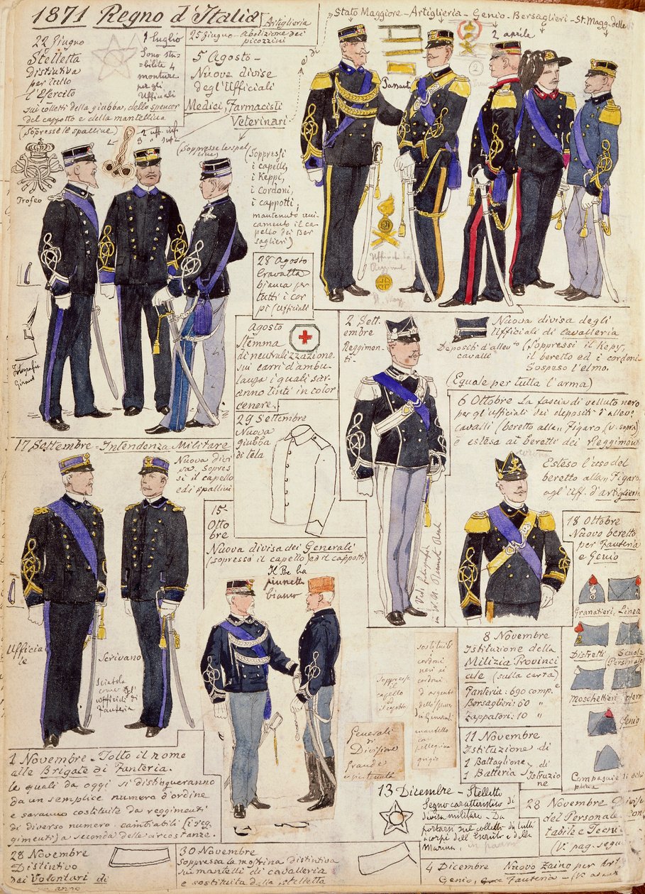 Vari uniformi del Regno d