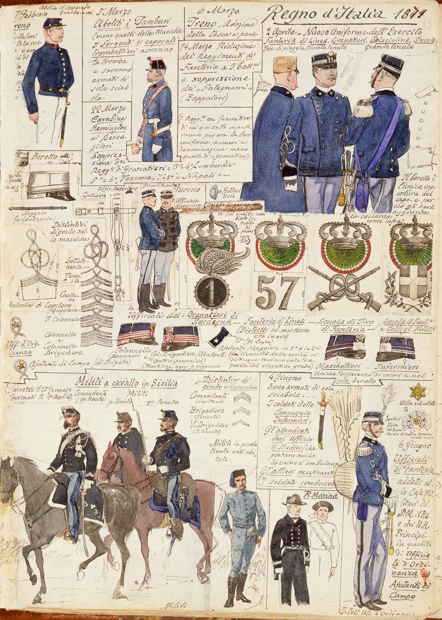 Vari uniformi del Regno d