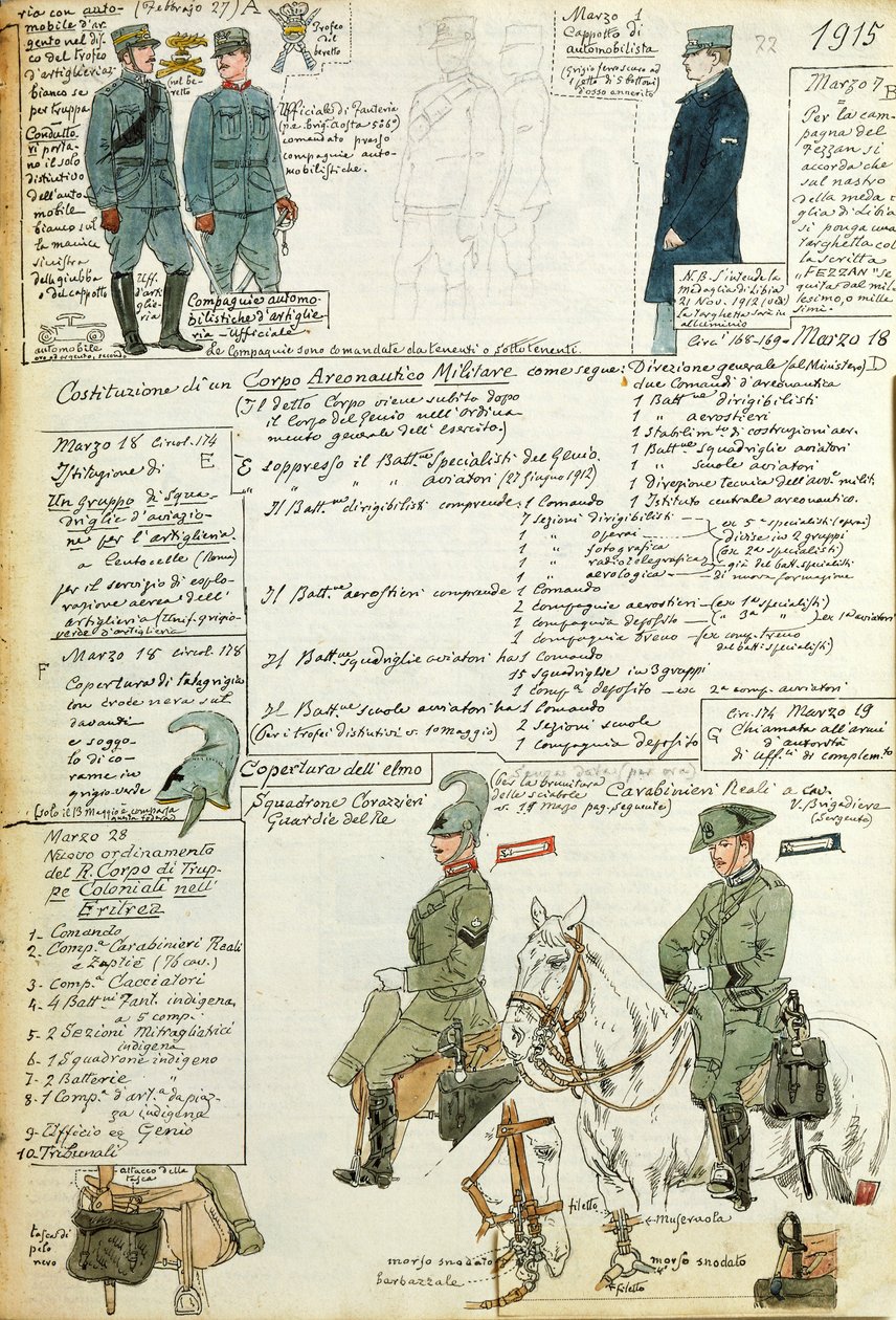 Varie uniformi del Regno d