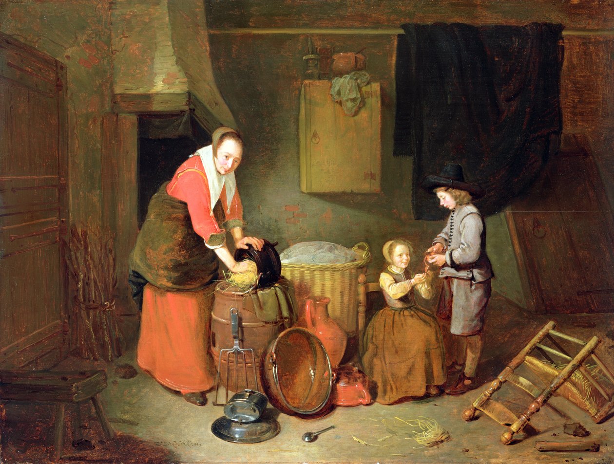 Interno di una cucina, XVII secolo da Quiringh Gerritsz. van Brekelenkam