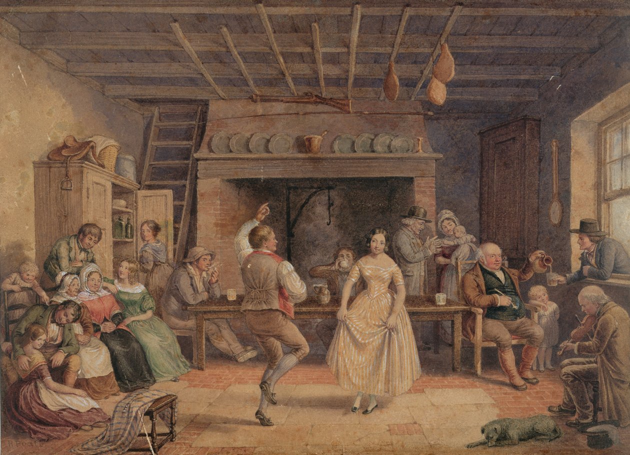 Danza nella cucina di una fattoria da R. Poate