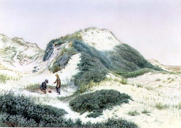 Tra le dune di sabbia a Hightown 1885 da R.H. Rutherford