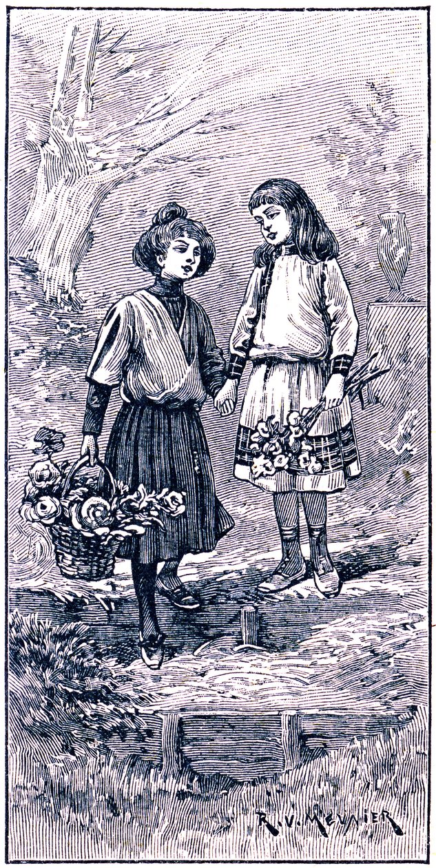 Due amici che si tengono per mano da R.V. Meunier