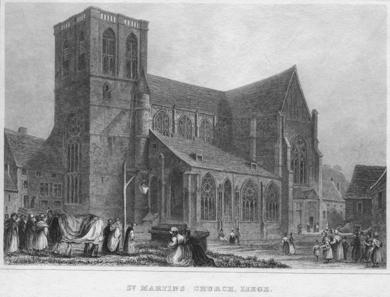 Chiesa di San Martino, Liegi, 1850 da R. Brice