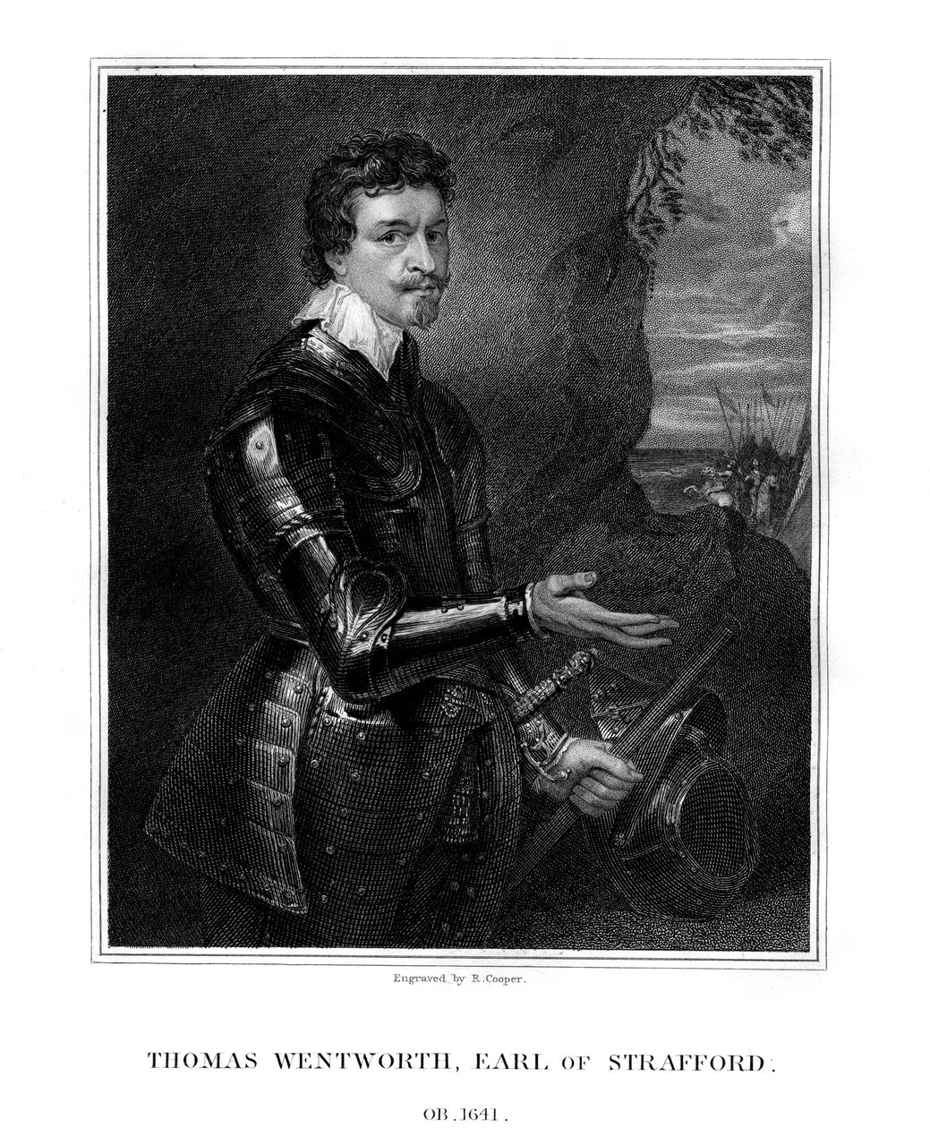 Thomas Wentworth, 1° conte di Strafford, statista inglese da R. Cooper