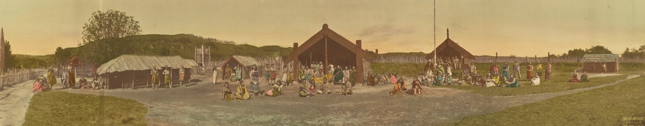 Maori Pa, Rotorua, Nuova Zelanda da R. P. Moore