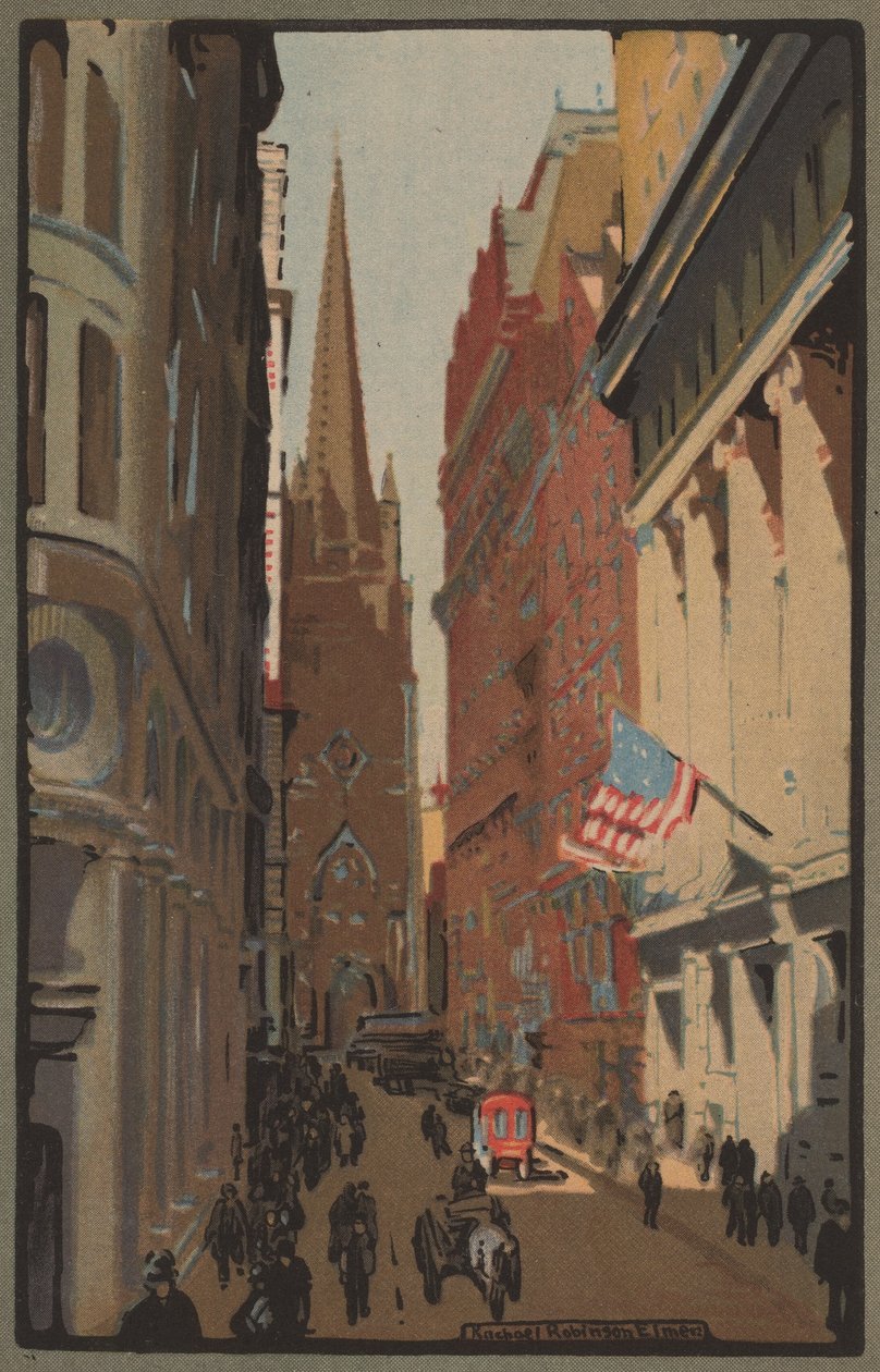 Chiesa della Trinità e Wall Street da Rachael Robinson Elmer