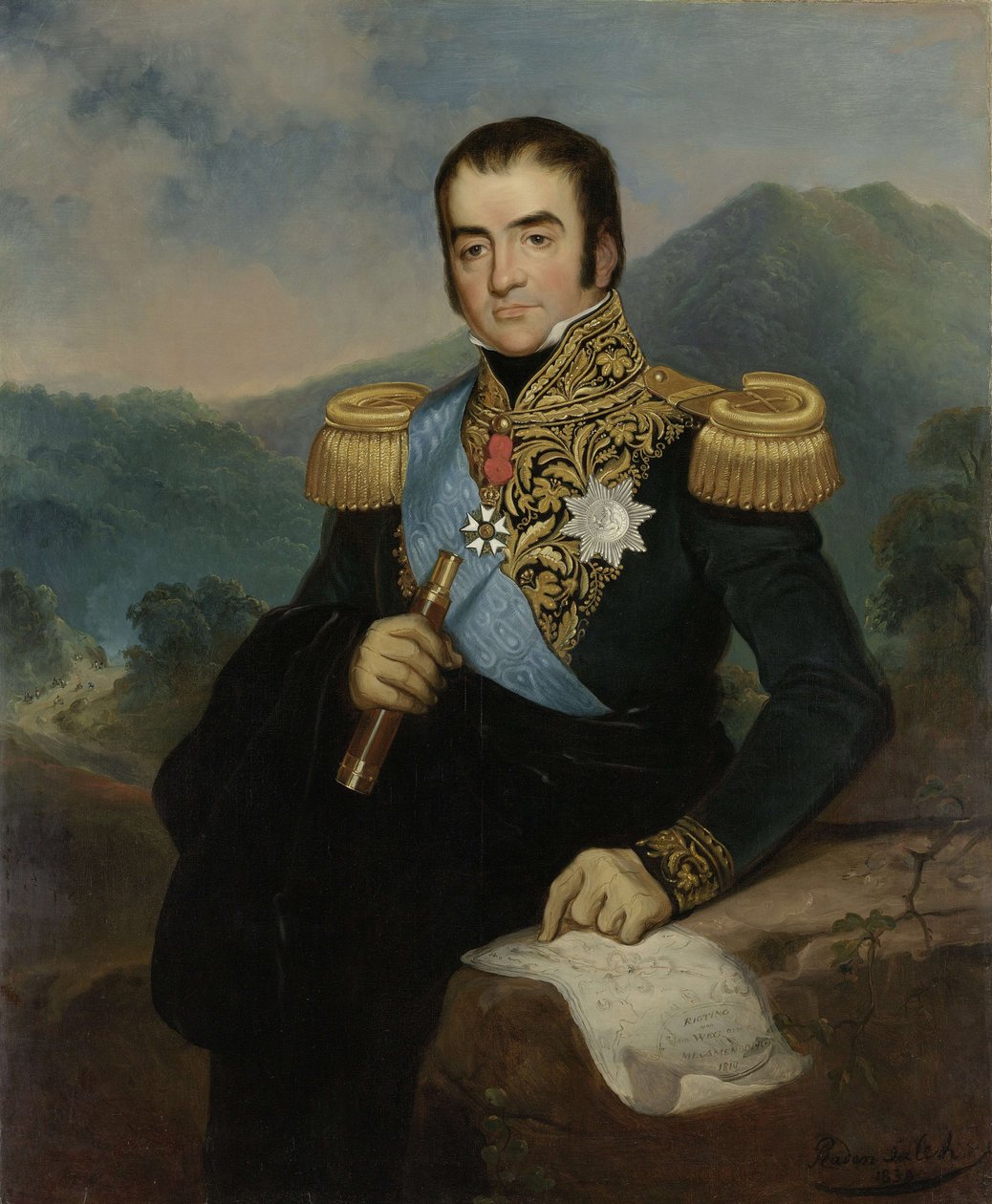 Ritratto del Governatore Generale Herman Willem Daendels da Raden Saleh