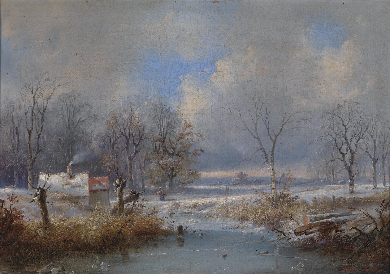 Paesaggio invernale da Raden Saleh