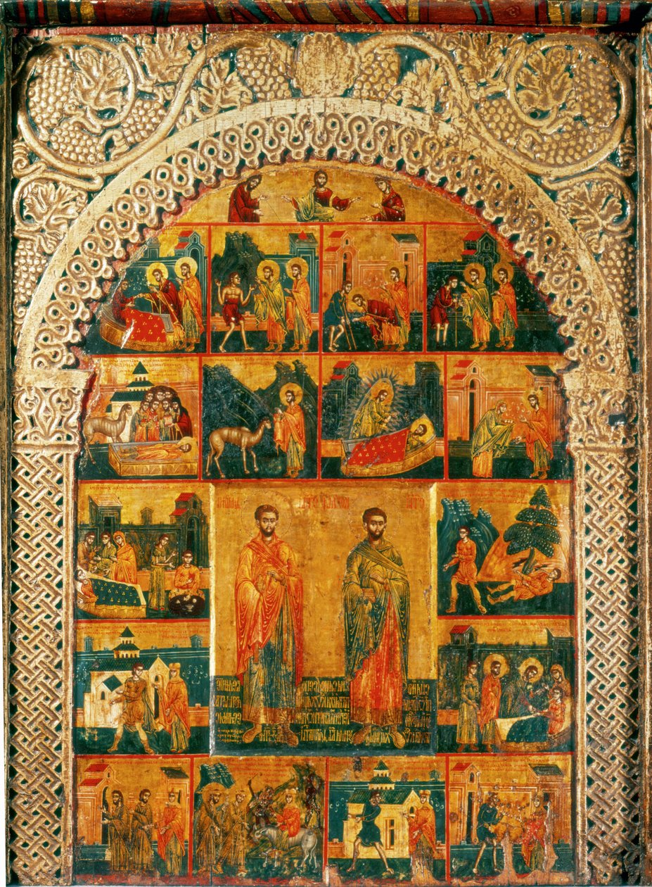 Santi Cosma e Damiano, del Maestro di Radoul ... da Radoul Master