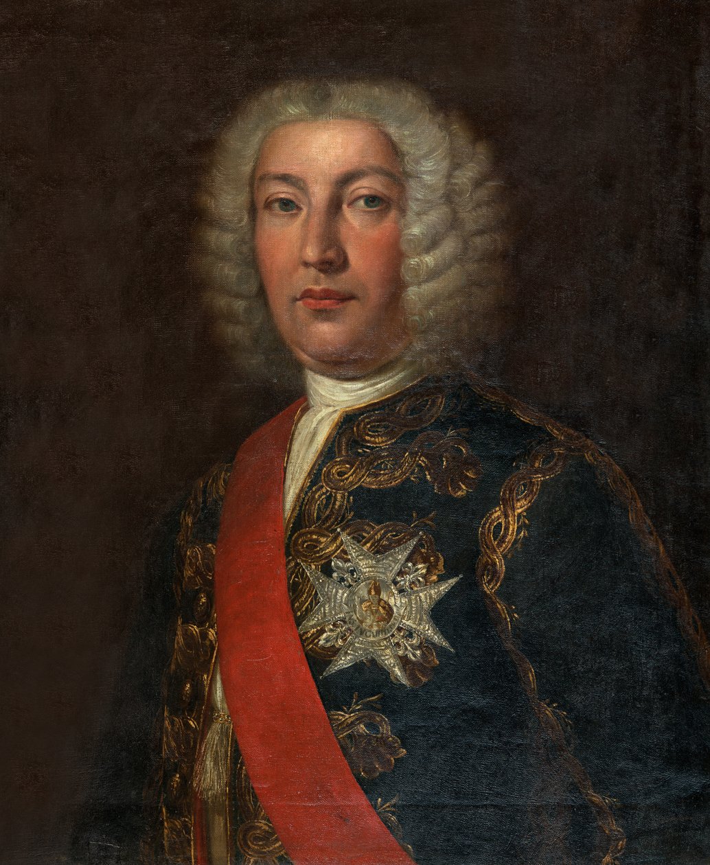 Spagnolo: Juan José Navarro de Viana y Búfalo (1687-1772) Marchese della Vittoria, capitano generale della Real Armada Ritratto dell