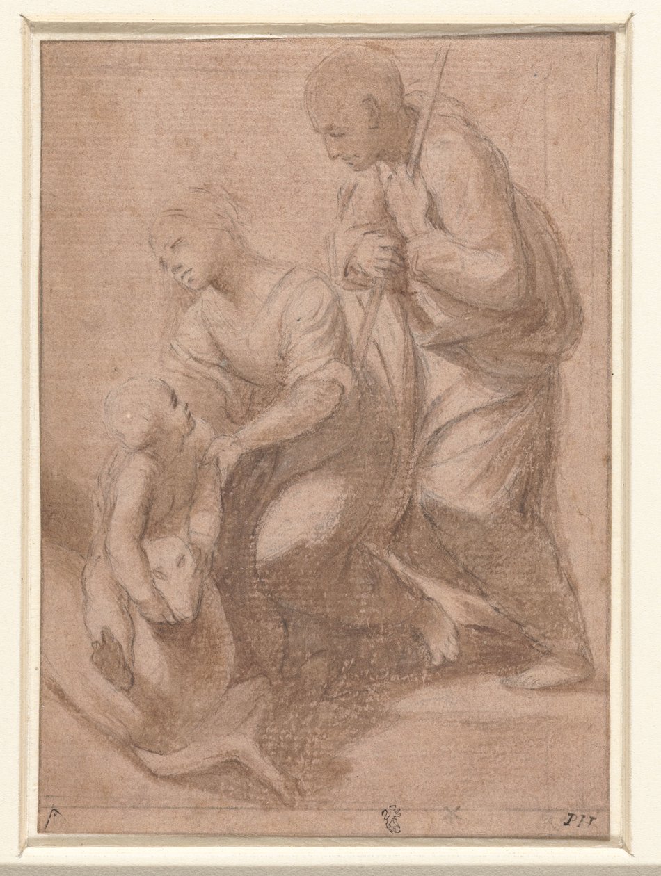 Sacra Famiglia con un agnello da Rafaël