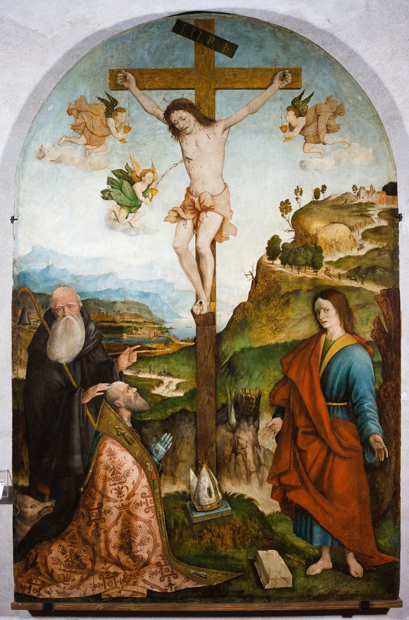 Crocifissione da Raffaele De (fl.1514 1573) Pancalino
