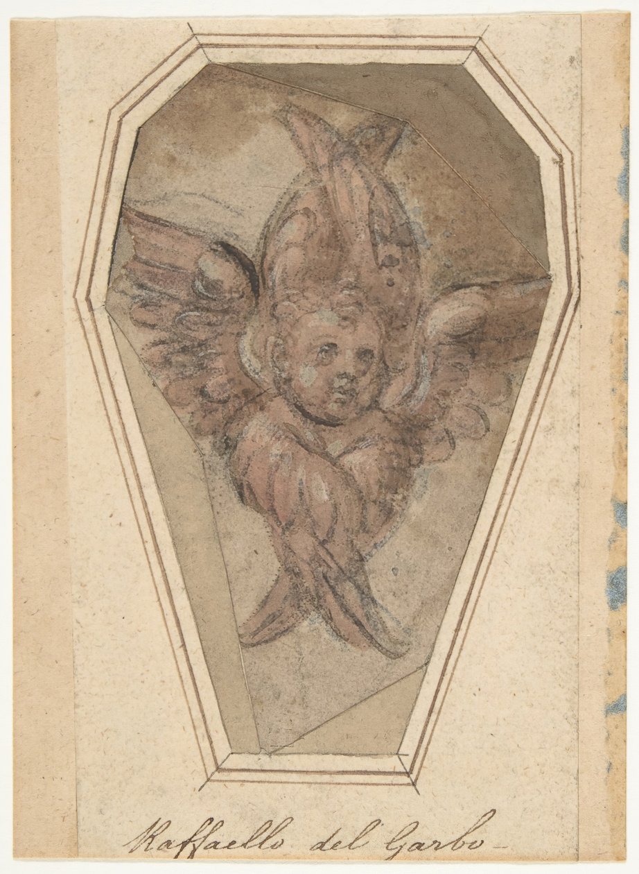 Un serafino, cartone per un ricamo, 1466-1524 da Raffaellino del Garbo