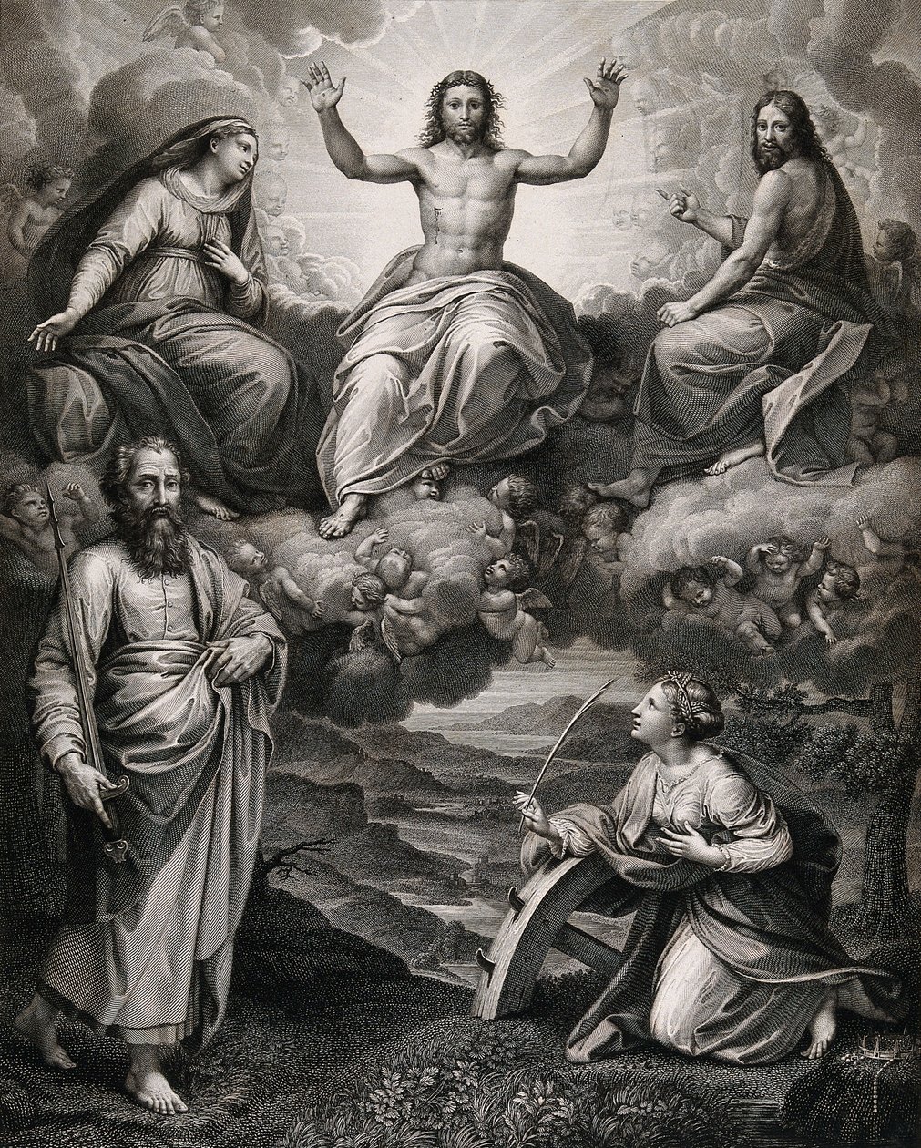 Cristo con San Paolo Apostolo da Raffaello Sanzio Raphael