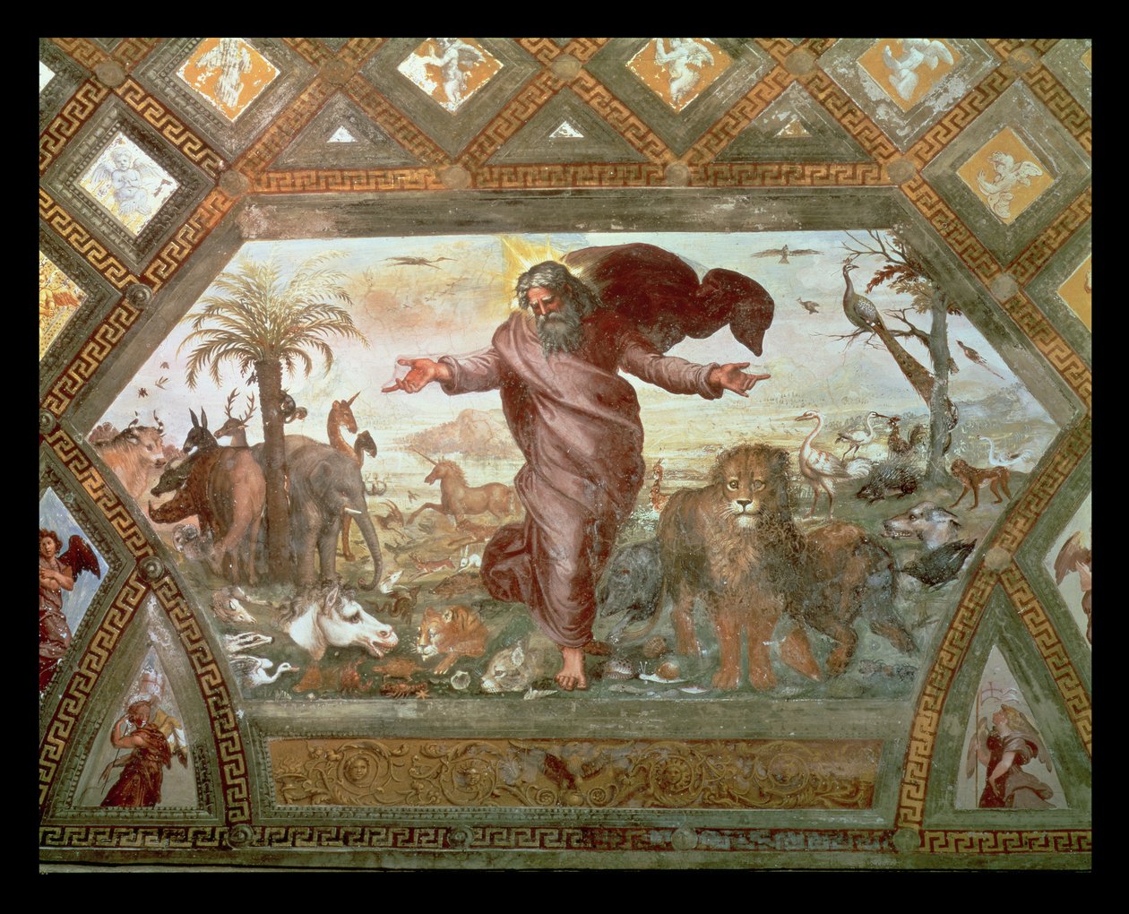 Dio crea la Terra da Raffaello Sanzio Raphael