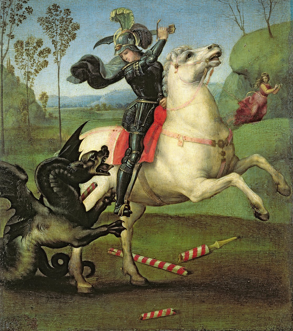 San Giorgio che lotta con il drago, c.1503-05 da Raffaello Sanzio Raphael