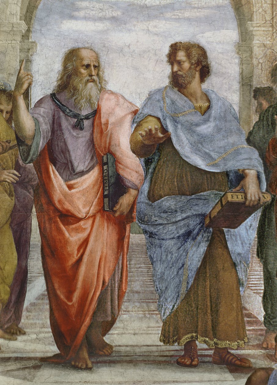 Aristotele e Platone (dettaglio della Scuola di Atene) da Raffaello Sanzio Raphael