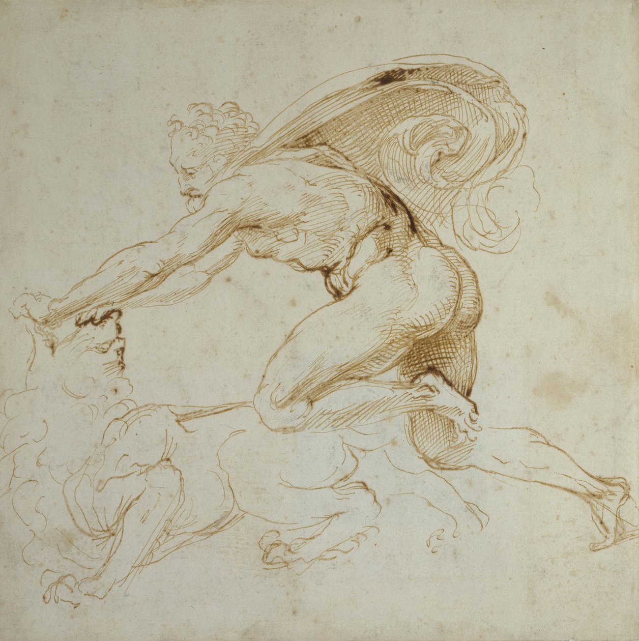 Ercole che sopraffà un leone da Raffaello Sanzio Raphael