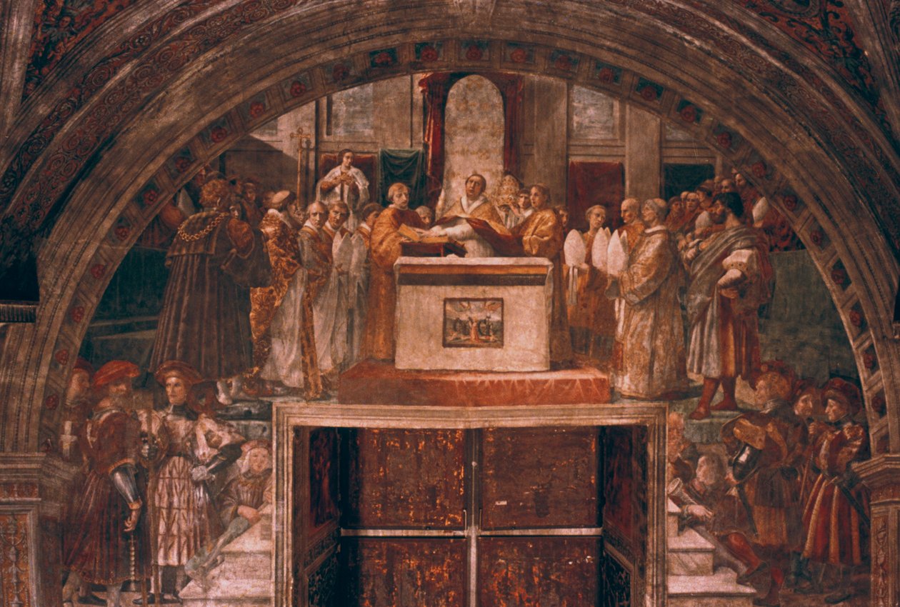 Giustificazione di Leone III da Raffaello Sanzio Raphael