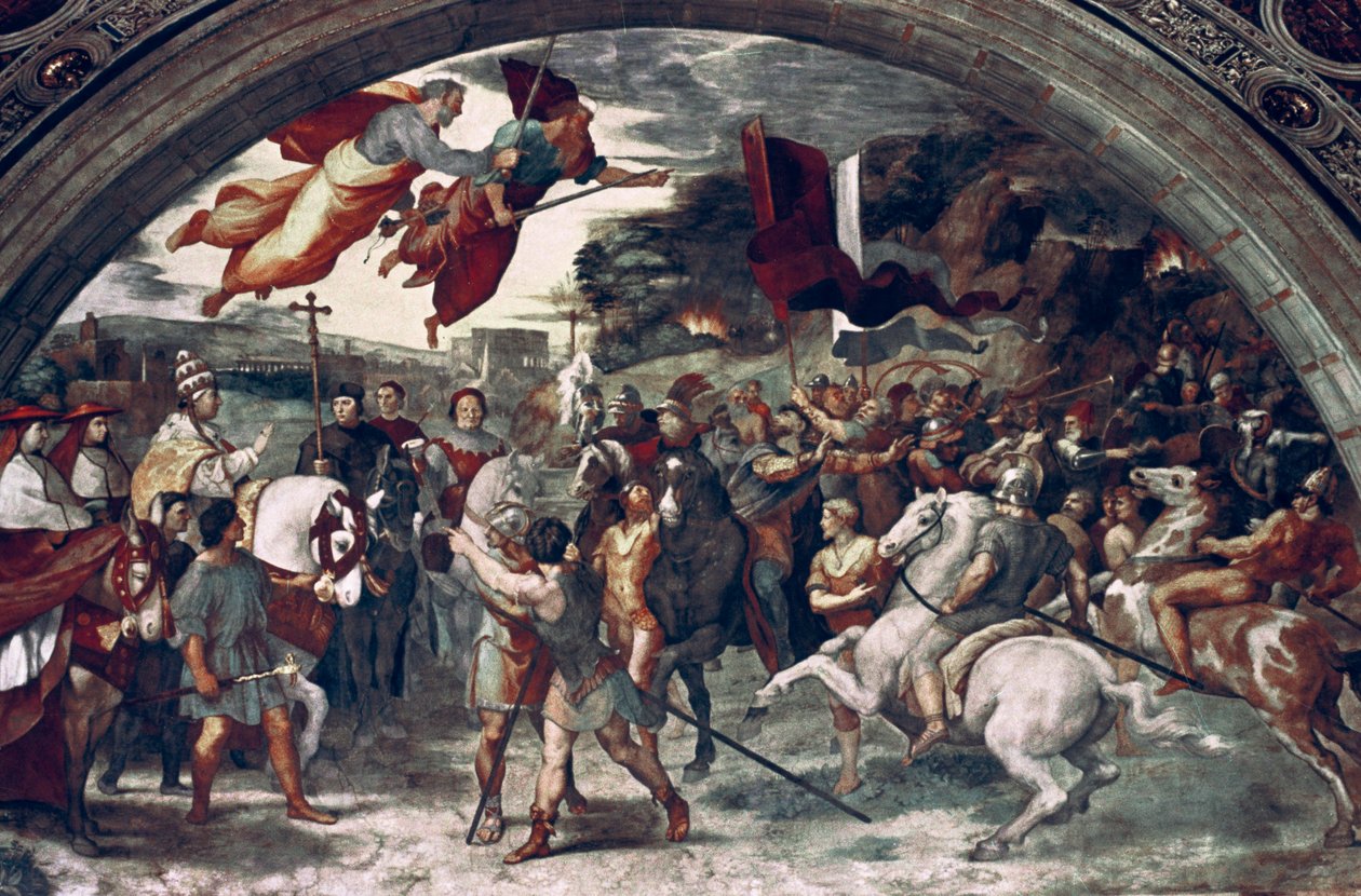 Papa Leone I respinge Attila, (dettaglio), 1511-14 da Raffaello Sanzio Raphael