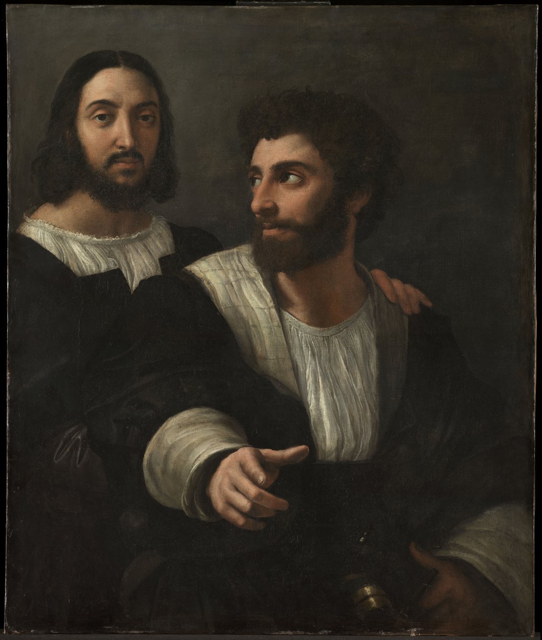 Autoritratto con un amico Doppio ritratto, 1519 da Raffaello Sanzio Raphael