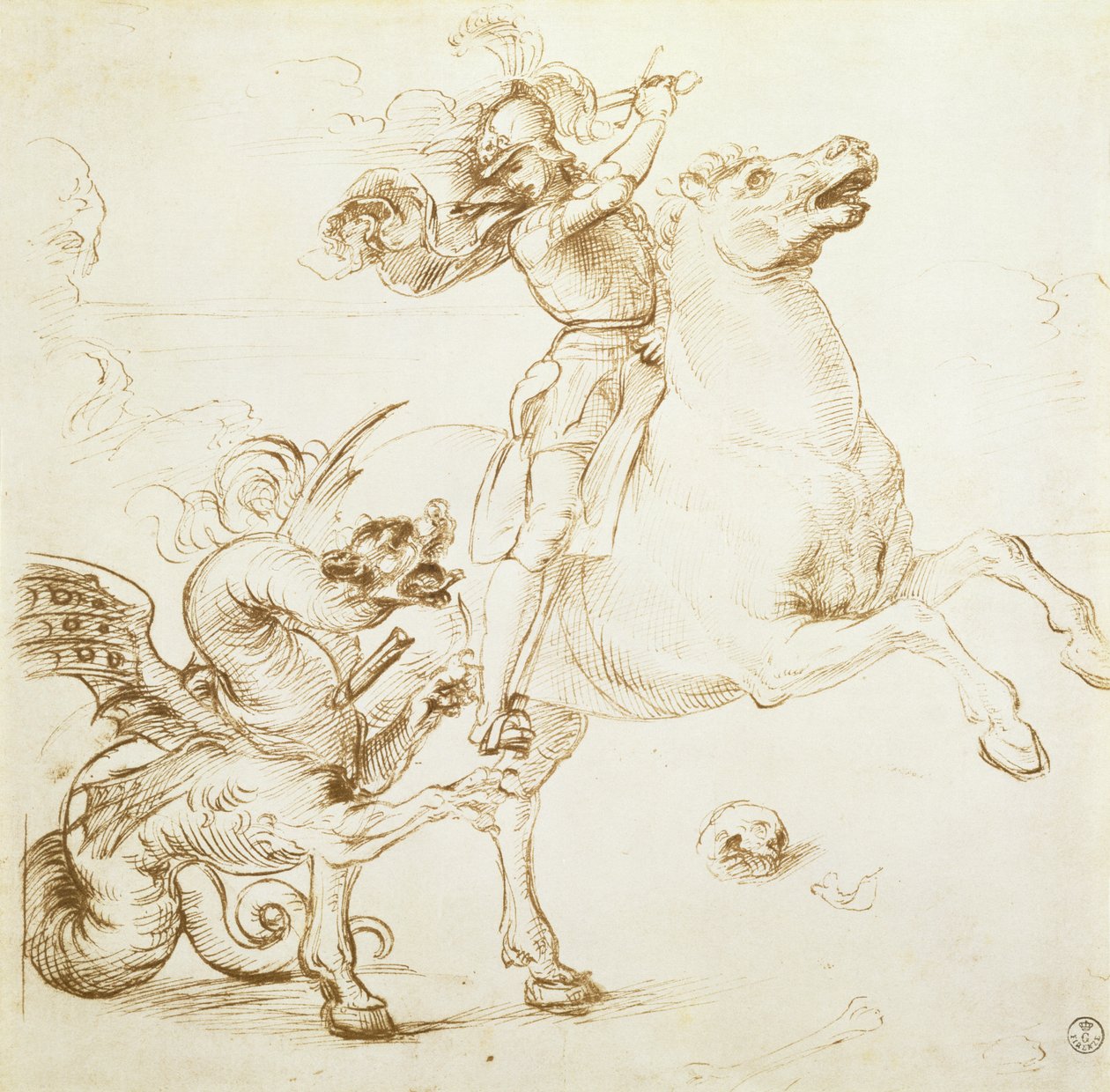 San Giorgio e il drago da Raffaello Sanzio Raphael
