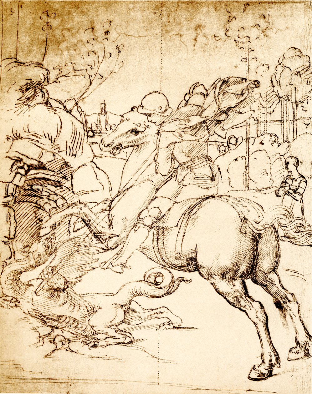 San Giorgio che uccide il drago da Raffaello Sanzio Raphael