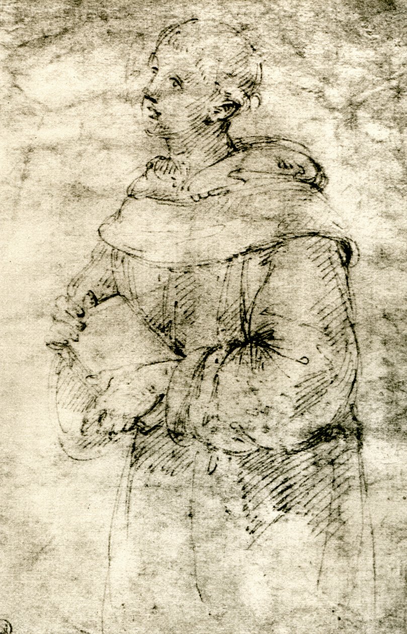 Studio di un monaco da Raffaello Sanzio Raphael