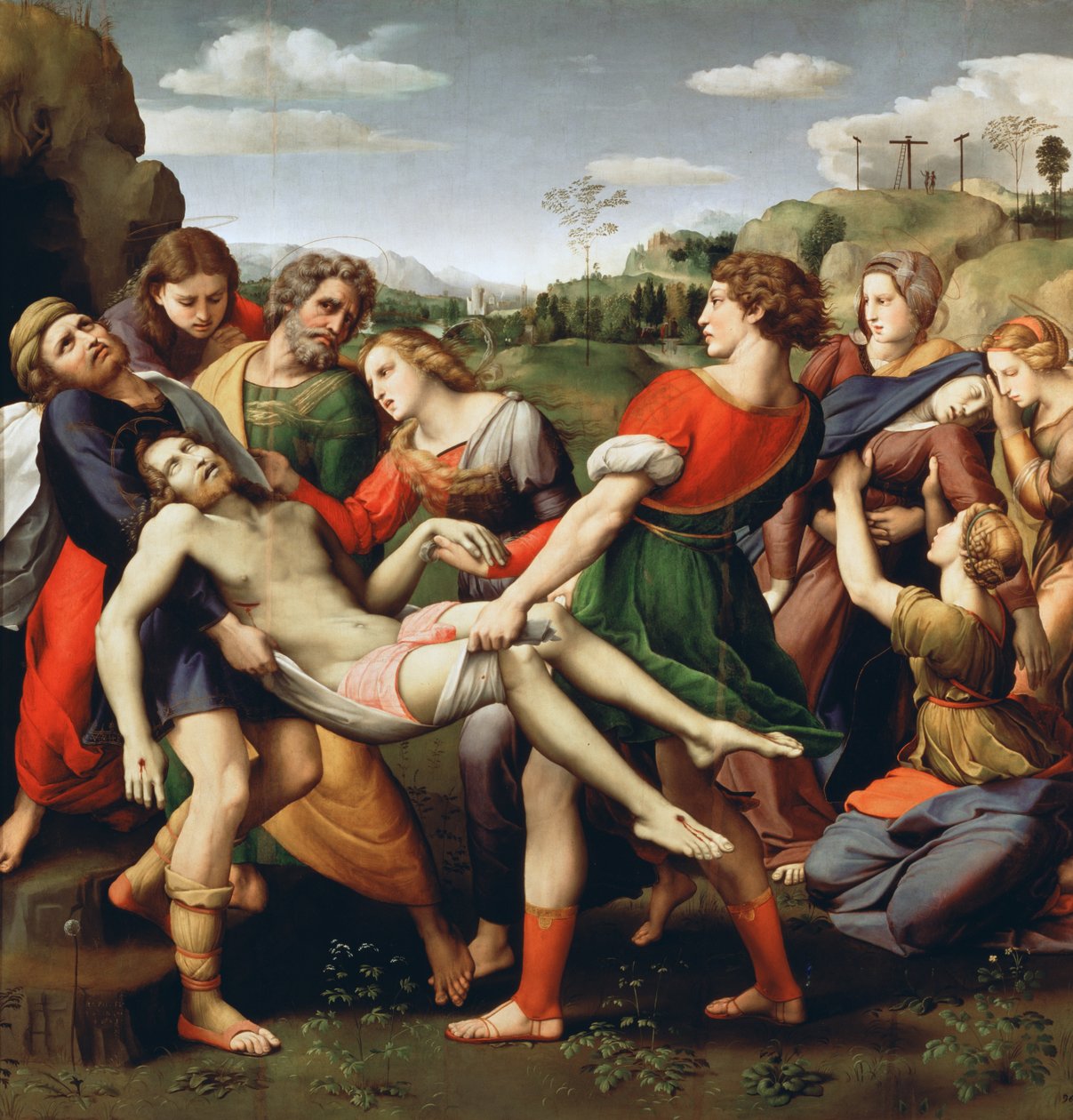 La deposizione, 1507 da Raffaello Sanzio Raphael