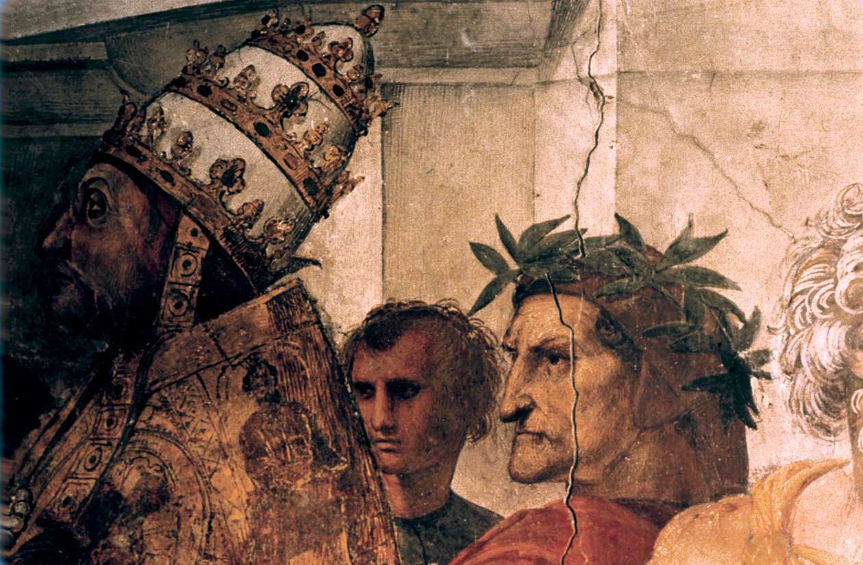 La disputa del Sacramento (dettaglio) da Raffaello Sanzio Raphael