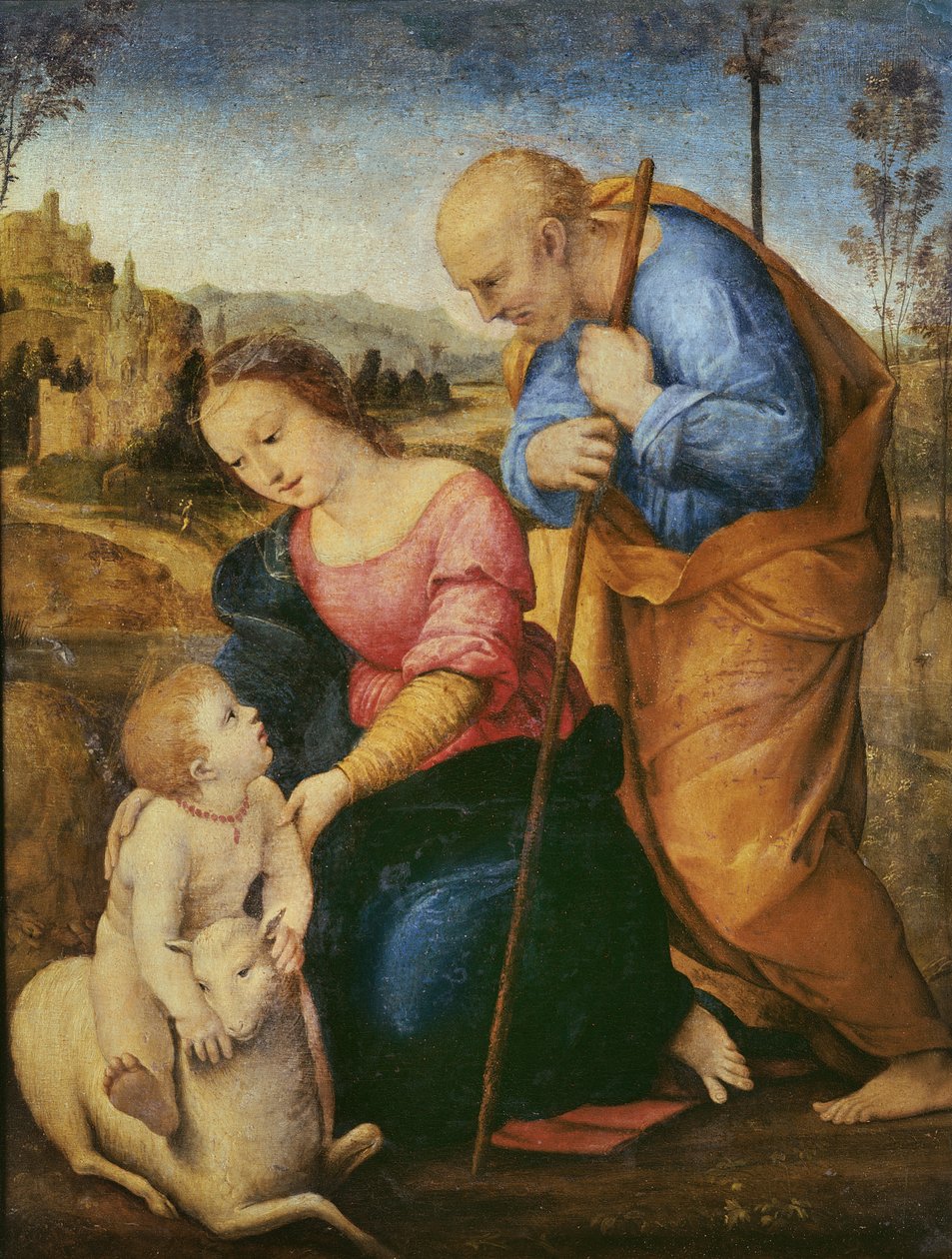 La Sacra Famiglia con un agnello da Raffaello Sanzio Raphael