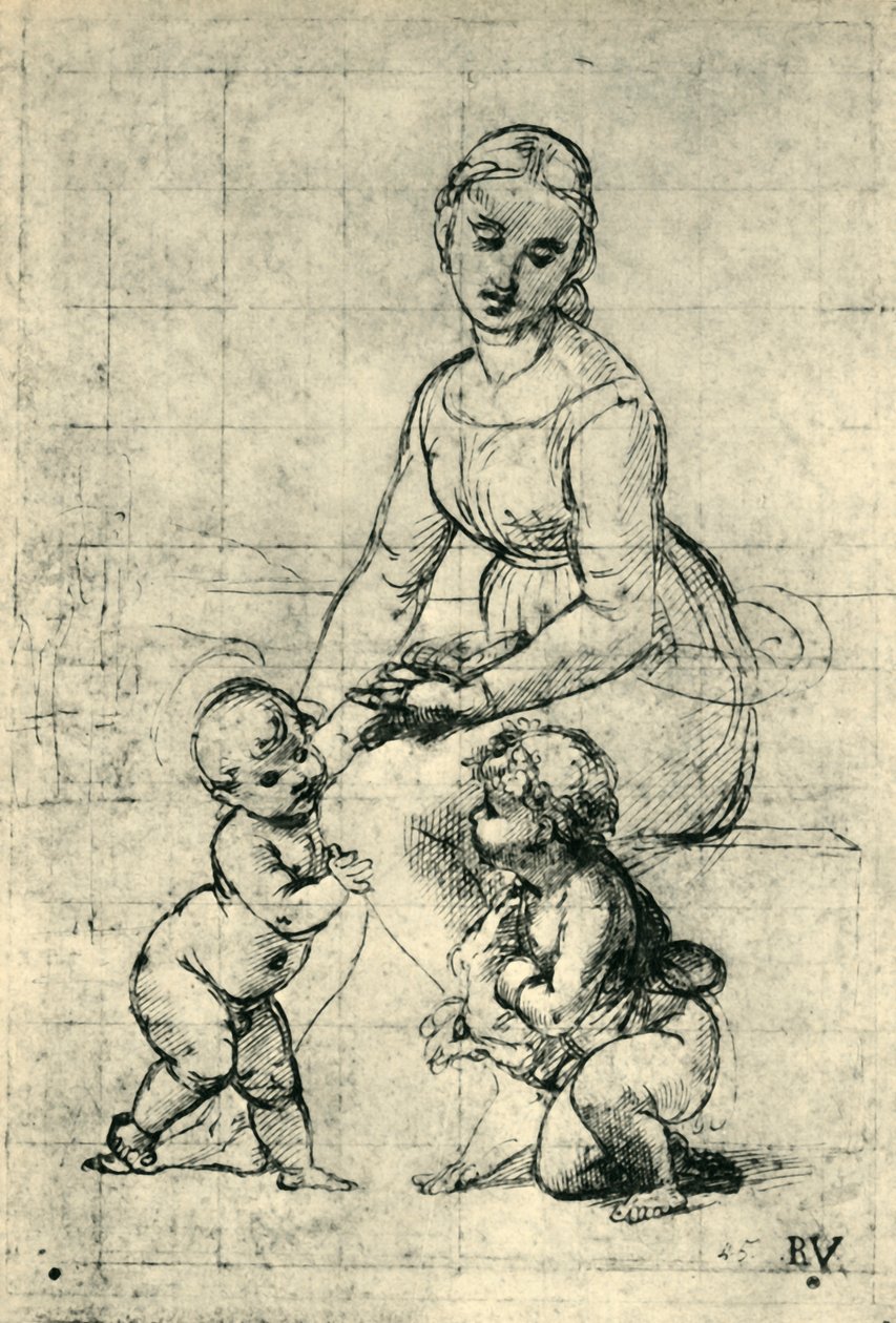 La Madonna, il Bambino Gesù e San Giovanni da Raffaello Sanzio Raphael