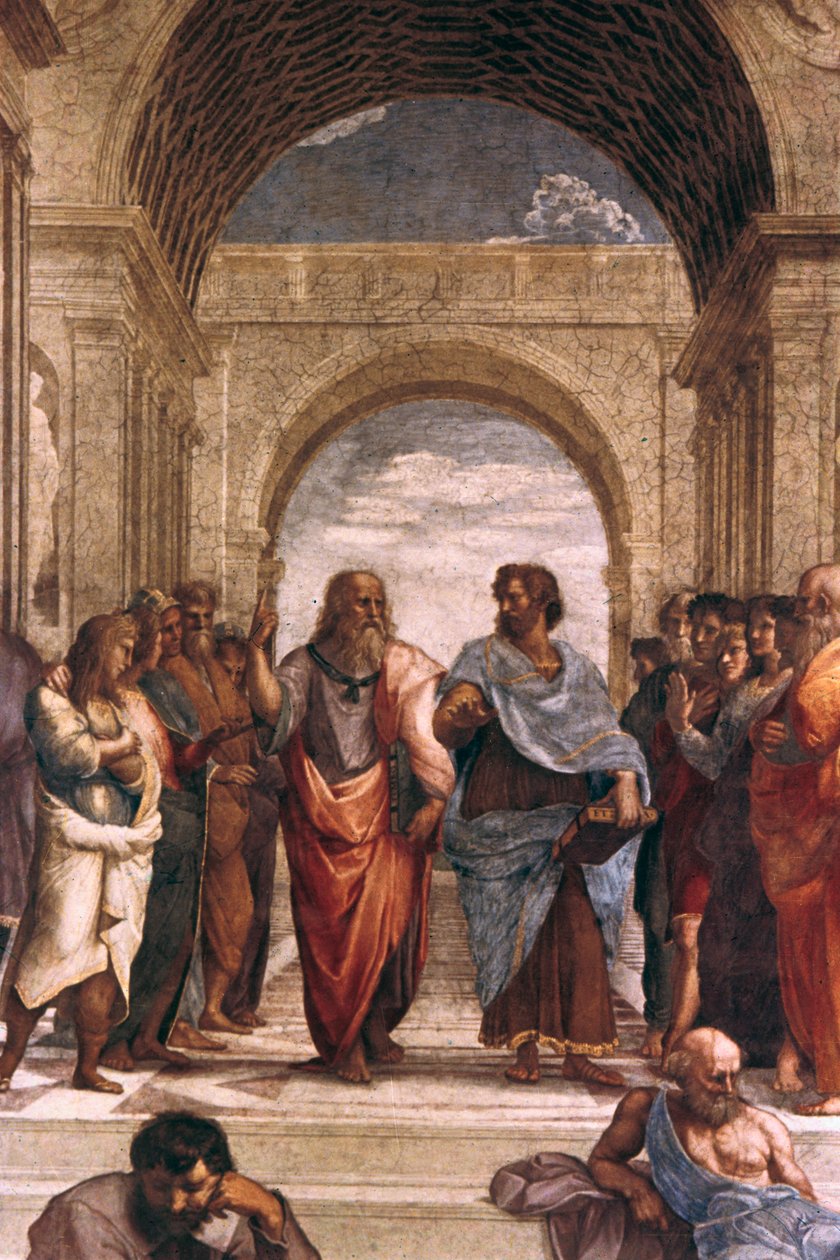 La Scuola di Atene, (dettaglio), 1508-1511 da Raffaello Sanzio Raphael