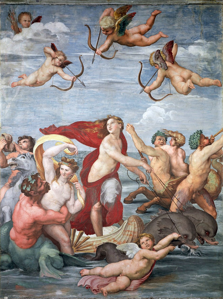 Trionfo di Galatea, c. 1512 da Raffaello Sanzio Raphael